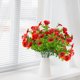 thumbnail image 4 of Flores artificiales, flores falsas, flores artificiales, juego de regalo para mujer, 5 piezas, flores artificiales surtidas con hojas de eucalipto y pensamientos, ideales para interiores y exteriores,, 4 of 5