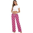 thumbnail image 4 of FREEAMG Women Pajama Pants Lounge Sleepwear Pants Loungewear Bottoms, 4 of 5