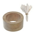 thumbnail image 4 of Maison Concepts Wooden Napkin Ring (Brown) 2.5" X 2" X 2.5" -Set of 6, 4 of 4