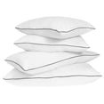 thumbnail image 2 of TESSO HOME Almohadas Relleno Semi Firme Telas Suaves y Transpirables Lavable Tamaños Estándar y King Size 100% Microfibra (2 Almohadas Estándar & 2 Almohadas King Size Gris), 2 of 8