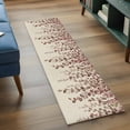 thumbnail image 3 of Brown Eucalyptus Leaves 2'x6' Runner Rugs for Hallway Kitchen Bedside Non Slip, Spring Leaves Plants Country Beige Entryway Rug Runners with Rubber Backing, Long Carpet Runner for Laundry Room, 3 of 8