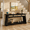Black, variant on Virans 70.9”Rattan Entryway Table with Drawer,Narrow Long Console Table for Living Room,Hallway,Behind Couch,Rustic Brown