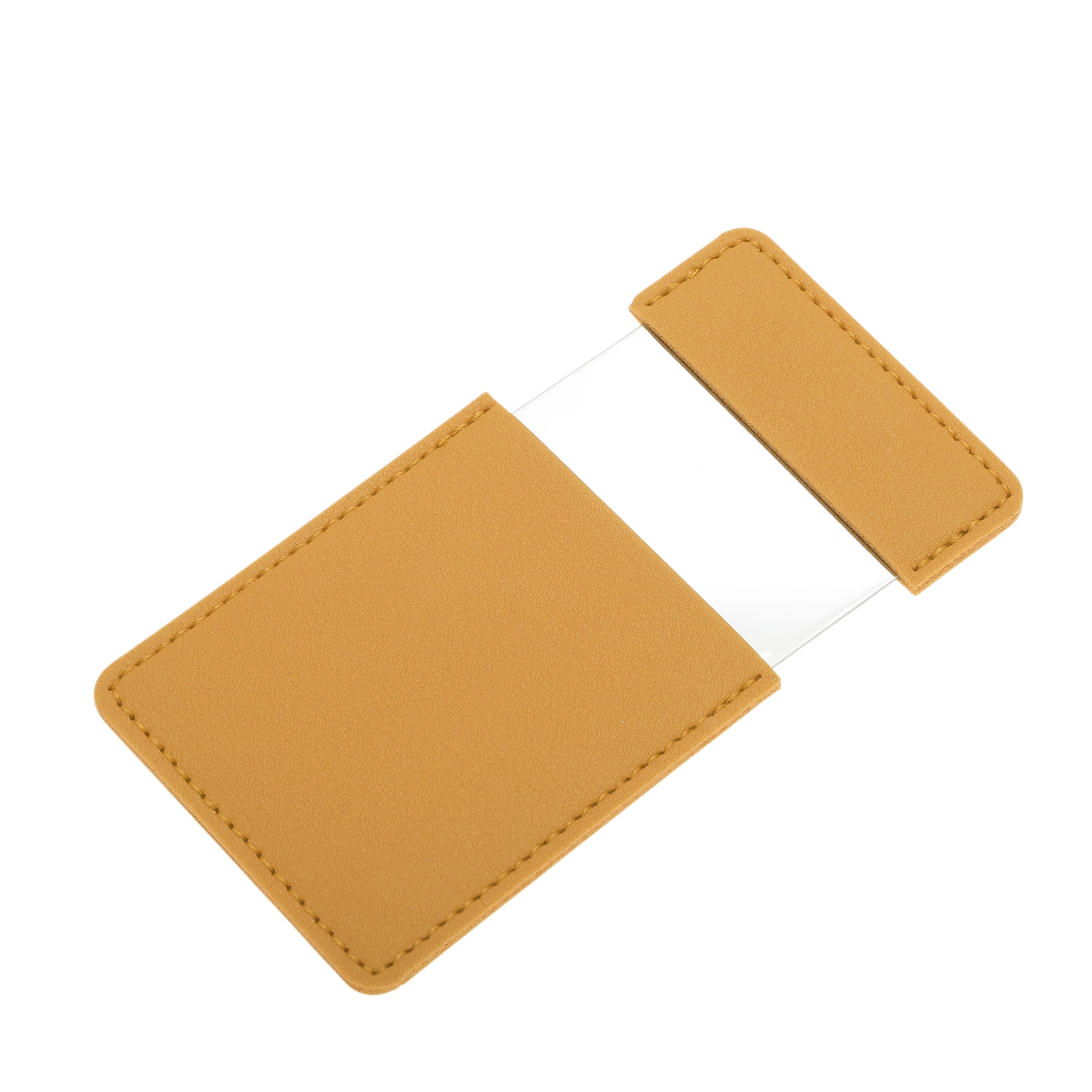 Unique Bargains 1 Pc Rectangular Makeup Mirror Yellow