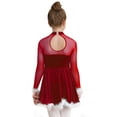thumbnail image 4 of iiniim Girls Figure Ice Skating Dress Christmas Competition Dance Wear Costume Red 10, 4 of 7