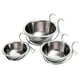 thumbnail image 1 of 3 cuencos colgantes de acero inoxidable para mascotas, para perros, gatos y conejos., 1 of 7