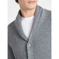 thumbnail image 4 of Free Assembly Men's Shawl Collar Cardigan Sweater, Sizes XS-3XL, 4 of 5