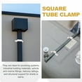 thumbnail image 4 of Uxcell 4Pcs Soporte de tubo cuadrado en forma de U, 38x25 mm, abrazadera de acero inoxidable 304, 4 of 7