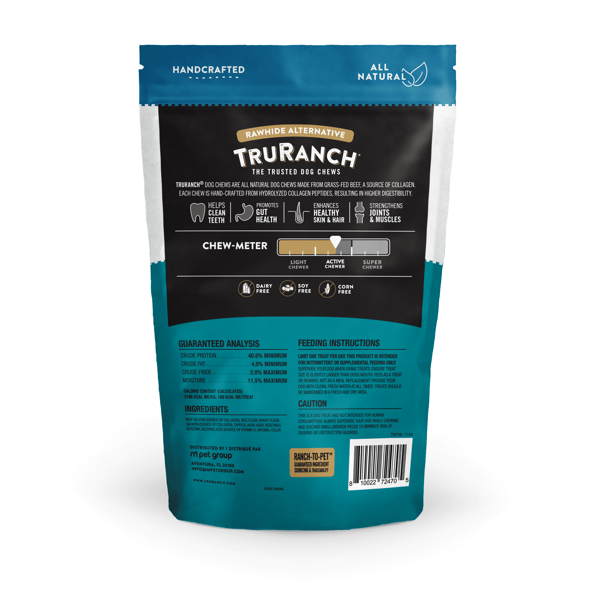 (10 pack) TruRanch Medium Salmon Collagen Rolls, 4 Count
