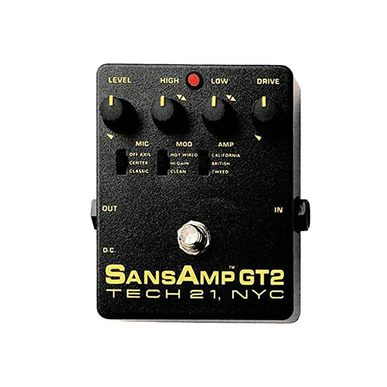 Tech 21 GT2 SansAmp Guitar Amp Simulator - Walmart.com