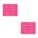 thumbnail image 4 of Toystoory Moldes para mousse Accesorios Molde en relieve Fundición de caramelos Die Minúsculas/Rosa Minúsculas/Rosa 2piezas Toystoory CBP267467, 4 of 6