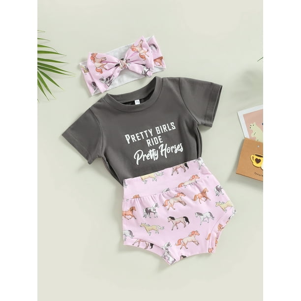 Baby girl clothes with cheap horses