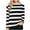 Black, variant on VERUGU Shirts for Women Long Sleeve Crew Neck Tops Summer Trendy Stripe Print T Shirts Casual Loose Comfy Tunic Blouses with Leggings Black M
