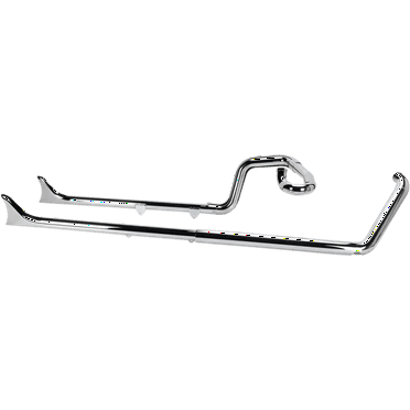 Bassani True-Duals w/Fishtail Mufflers 36" Chrome w/o Baffles (1S26E-36)