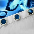 thumbnail image 4 of Feelyou 3D Wolf Print Blackout Curtains Set of 2 (52x84 Each) for Men, Glitter Stars Moon Window Curtains, Rustic Farmhouse Animal Curtains and Drapes, Curtains and Drapes Room Decor, 4 of 6