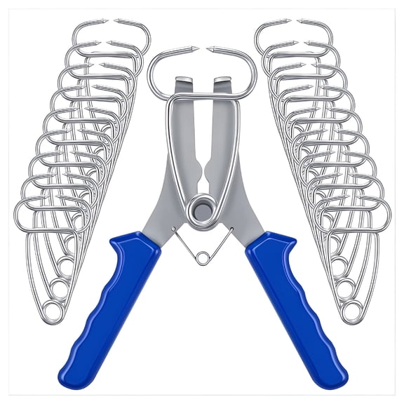 FACEGA Miter Spring Clamps Kit 20 with Loaded Pliers for Woodworking Picture Frames Wood Trim Moldings
