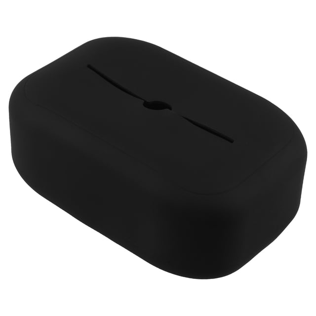 IFANLANDOR Porta Pañuelos Universal Para Auto Negro De Silicona Para Consola Y