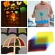 thumbnail image 5 of 10 piezas de papel de celofán, papel de celofán A4, rollo de celofán iridiscente transparente, plástico de embalaje de color arcoíris para cestas, golosinas, manualidades, Navidad, 5 of 7