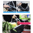 thumbnail image 4 of Cesta para bicicleta Manillar Portaequipajes para bicicleta Bolsa para andar en bicicleta Bolsa para portaequipajes delantera para bicicleta de ciclo Bolsa-Cesta móvil negra, 36 CM * 26 CM * 24 CM, letras grises ER, 4 of 5