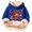 Navy, variant on Kids Highland Cow Sweatshirt- Soft Lined Christmas Sweatshirts with Highland Cow Print, Cozy Warm Kids Jacket Top for Winter Outdoor Play and Holiday Activities