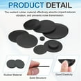 thumbnail image 3 of Uxcell 25Pcs Rubber Solid Discs Washers, 8mm OD x 1.5mm Thick Anti Slip Bumper Pads Non-Adhesive Rubber Spacers Flat Round Gasket Pad for Furniture Appliances DIY Craft, Black, 3 of 7