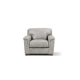 thumbnail image 3 of 43" Gray and Brown Genuine Leather Arm Chair, 3 of 5