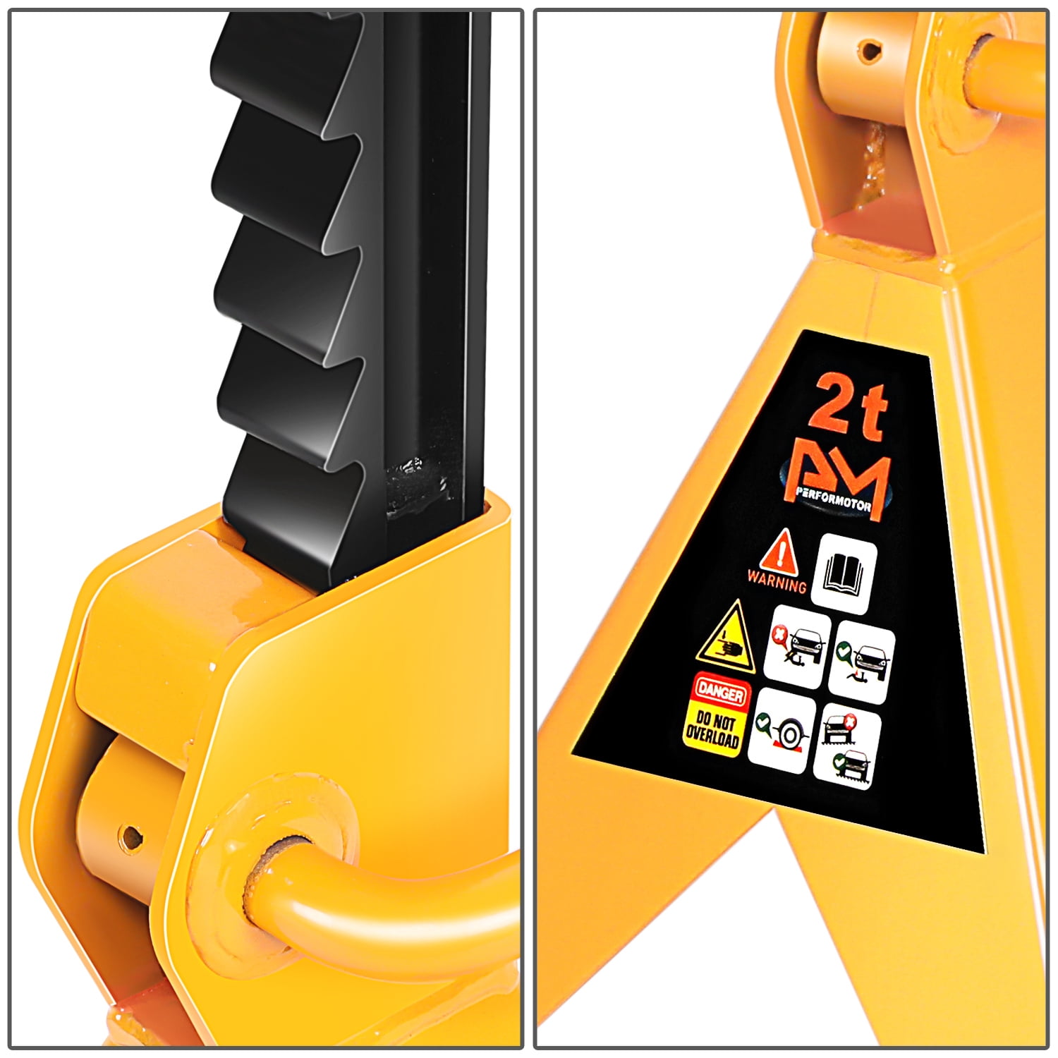 2 Ton 4000lbs Hydraulic Trolley Floor Lift Jack Stands Combo Lifting Car Orange