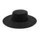 thumbnail image 1 of Sombrero de fieltro negro Minnieouse gorra Derby plana de ala ancha, 1 of 6