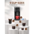 thumbnail image 2 of Single Serve Coffee Maker for K-Cup Pods & Ground Coffee 40 oz Water Tank Black, 2 of 7