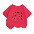 thumbnail image 3 of QIUYAN Girls Printed T-Shirt，Back to School Casual Top，Short Sleeve Round Neck Cute Tee for Kids Daily Outdoor Wear，T-Shirt, 3 of 5