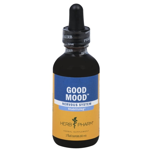Herb Pharm Good Mood Nervous System Stabilizing Supplement Liquid, 2 Oz