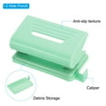 thumbnail image 4 of Uxcell 1/4" 2 Hole Paper Punch Metal Hole Puncher 8 Sheet Punch Capacity Adjustable Hole Punch Green, 4 of 6