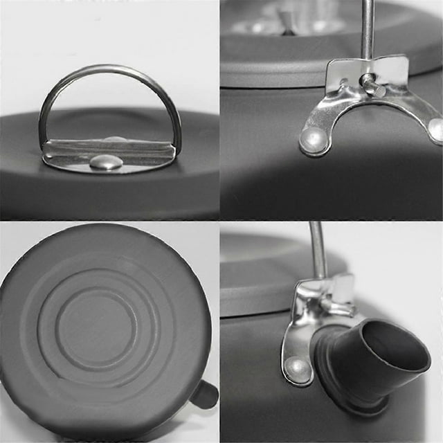 0.8L Outdoor Aluminum Camping Teapot Kettle Coffee Pot Outdoor Kettle for Camping Hiking Backpacking