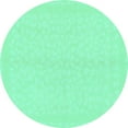 thumbnail image 1 of Ahgly Company Indoor Round Solid Turquoise Blue Modern Area Rugs, 8' Round, 1 of 4