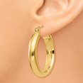 thumbnail image 3 of 14K Yellow Gold Earring Hoop Women'S 16 mm 3.75 Round Tube Earrings, 3 of 4