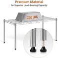 thumbnail image 5 of 1-Tier Shelving Unit, 29.92" W x 13.78" D x 14.96" H Steel Organizer Wire Rack, Chrome, 5 of 6