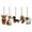B, variant on Yucurem 5 Pack Diy Collage Kit With Frosted Texture Handmade Window Hanging Decor Multi Purpose Stained Glass Style Animals Ornaments For Diys Lover & Beginner (Mammal)