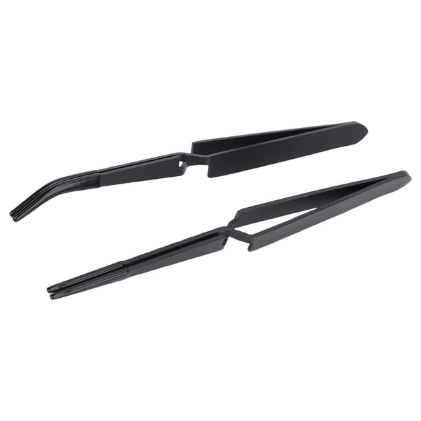 Pinzas Artesanales De Acero Inoxidable, Pinzas Inversas Multifuncionales Profesionales, Cómodas Y únicas, 2 Piezas Negras Para El Hogar Personal