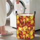 thumbnail image 5 of Fotbe Autumn Mosaic Maple Leaves Cesto de Ropa con Asas, Cesto Impermeable de Gran Capacidad, Bolsa de Lavado para Dormitorio, Cesto de Ropa con Ruedas y Asas-Small, 5 of 6