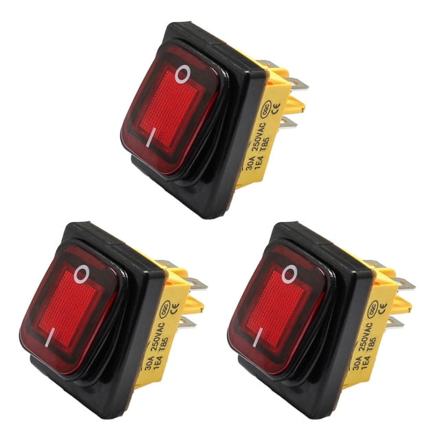 Waterproof Rocker Switch 30A Switch 4 Pin Position Automotive Applications