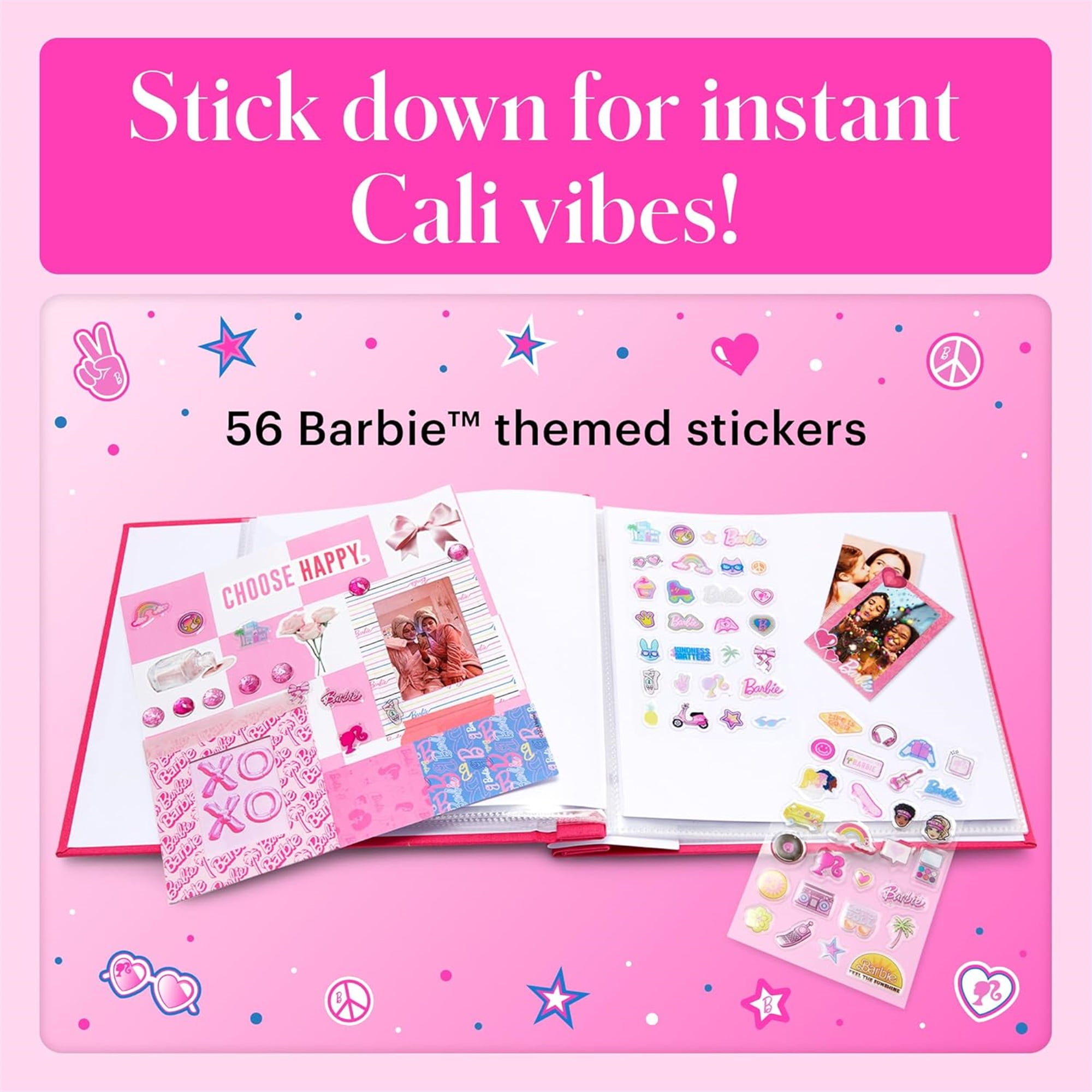 Kodak X Barbie Step Slim Wireless Photo Printer with ZINK Zero Ink, Bluetooth, 2x3 Prints, Gift Bundle