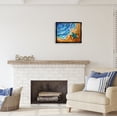 thumbnail image 3 of Stupell Industries Abstract Turtle on Shore Animals & Insects Painting Black Floater Framed Art Print Wall Art, 21 x 17, 3 of 10