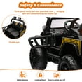 thumbnail image 5 of EastVita 24V Kids 2 Seater Ride On Truck Car Electric Vehicles w/Remote Control, 4-Wheeler Suspension, 4x55W Powerful Engine, 4WD Battery Powered, 3 Speeds, LED Lights, 5 of 9