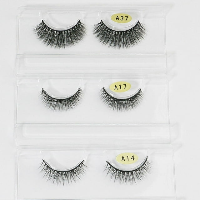 30 Pairs False Eyelashes Women Professional Makeup Soft Long Thick Curly Fake Lashes for Dating Party