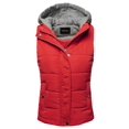 thumbnail image 1 of FashionOutfit Women's Casual Drawstring Hooded Padding Vest, 1 of 1