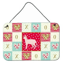 Carolines Treasures CK5718DS812 Sphynx Cat Love Wall or Door Hanging Prints 8x12 multicolor