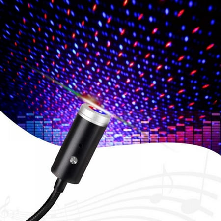 

USB Double Color Night Light Star Projector Adjustable 4 Lighting Effect Ceiling Light For Indoor Car Roof Decoration and Home Plug And Play