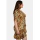 thumbnail image 2 of Vestido escote cruzado Roman Fashion Talla Extra 4266 Animal print cafe, 2 of 6