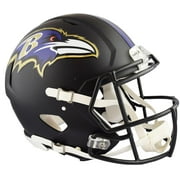Riddell Baltimore Ravens Black Matte Alternate Speed Full-Size Pro-Line Football Helmet
