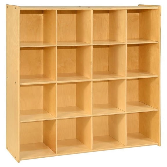 Contender 16 Big Cubby Section Storage Cabinet, Multipurpose Montessori Shelves for Mobile Storage