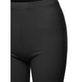 thumbnail image 4 of TheLovely Womens & Plus Basic Solid Cotton Mid Thigh High Rise Biker Bermuda Shorts, 4 of 5